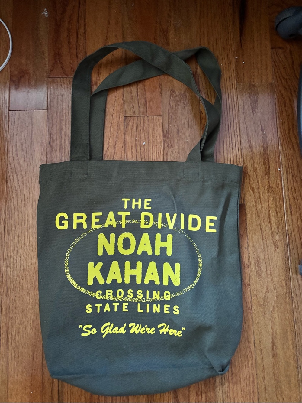 NOAH KAHAN Olive Green Graphic Tote Bag